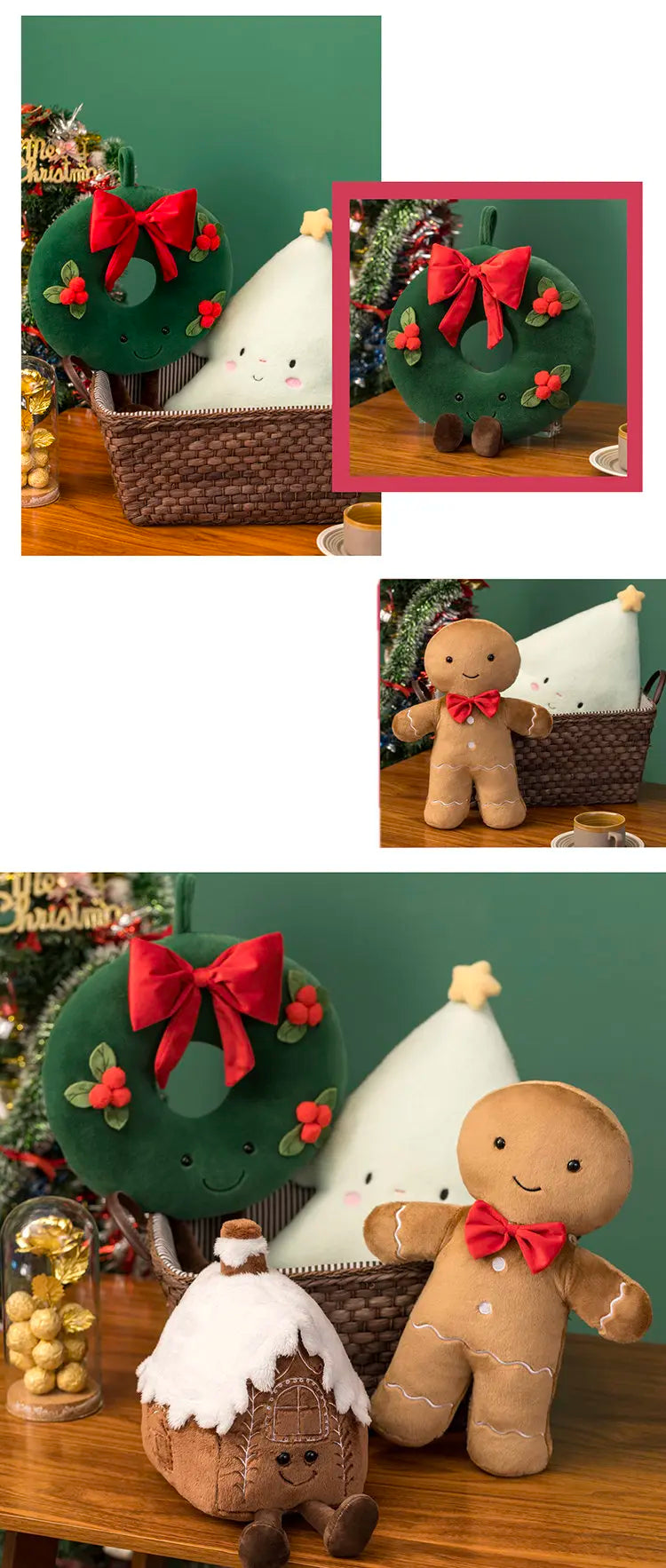 Plush Gingerbread: Perfect for Gifting and Decorating at Christmas!