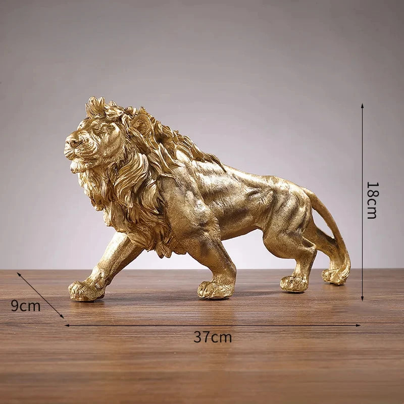 Golden Lion King Statue: Power and Elegance in Decoration