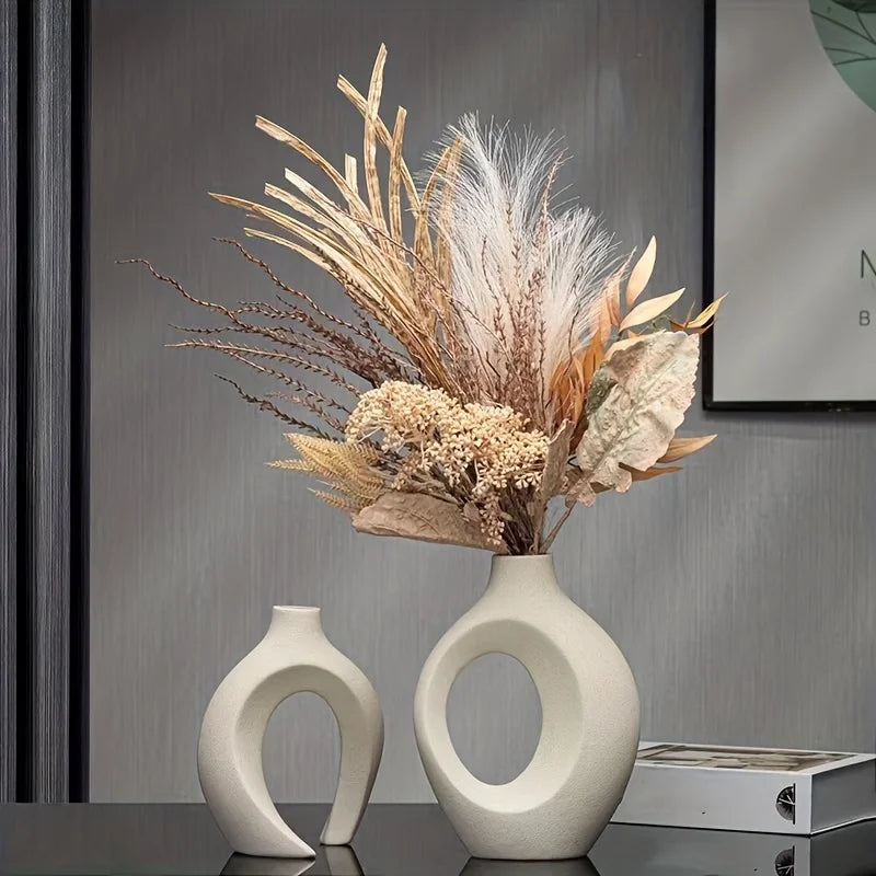 Set of Nordic Ceramic Vases - Modern Elegance for your Decoration