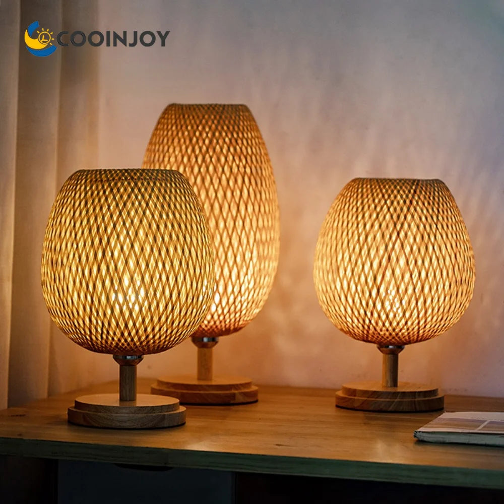 Handmade Bamboo Lamp - Natural Elegance and Warmth