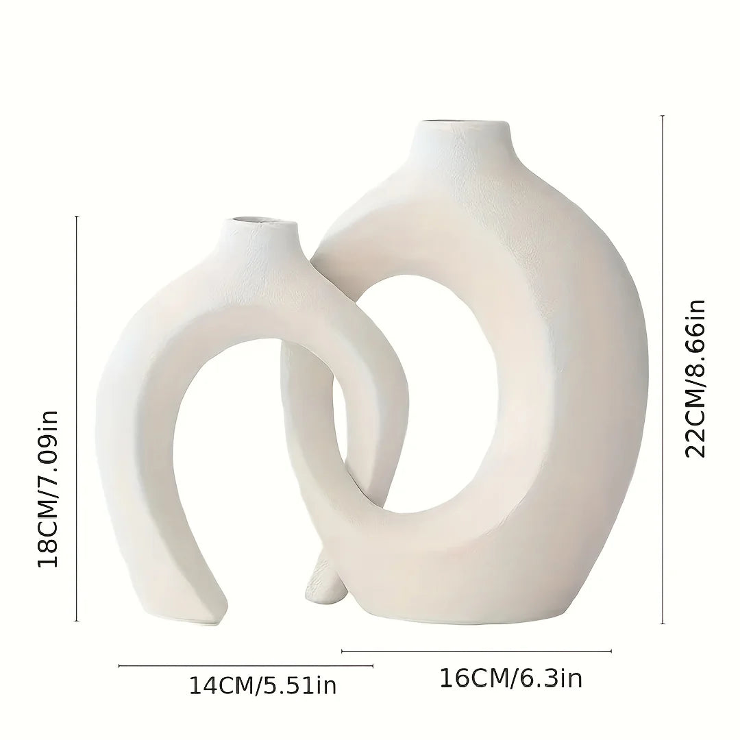 Set of Nordic Ceramic Vases - Modern Elegance for your Decoration