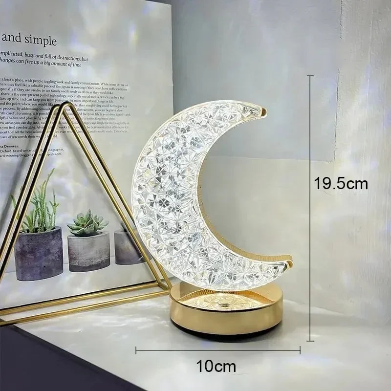 3D Crystal Touch Lamp - Cozy and Aesthetic Decoration