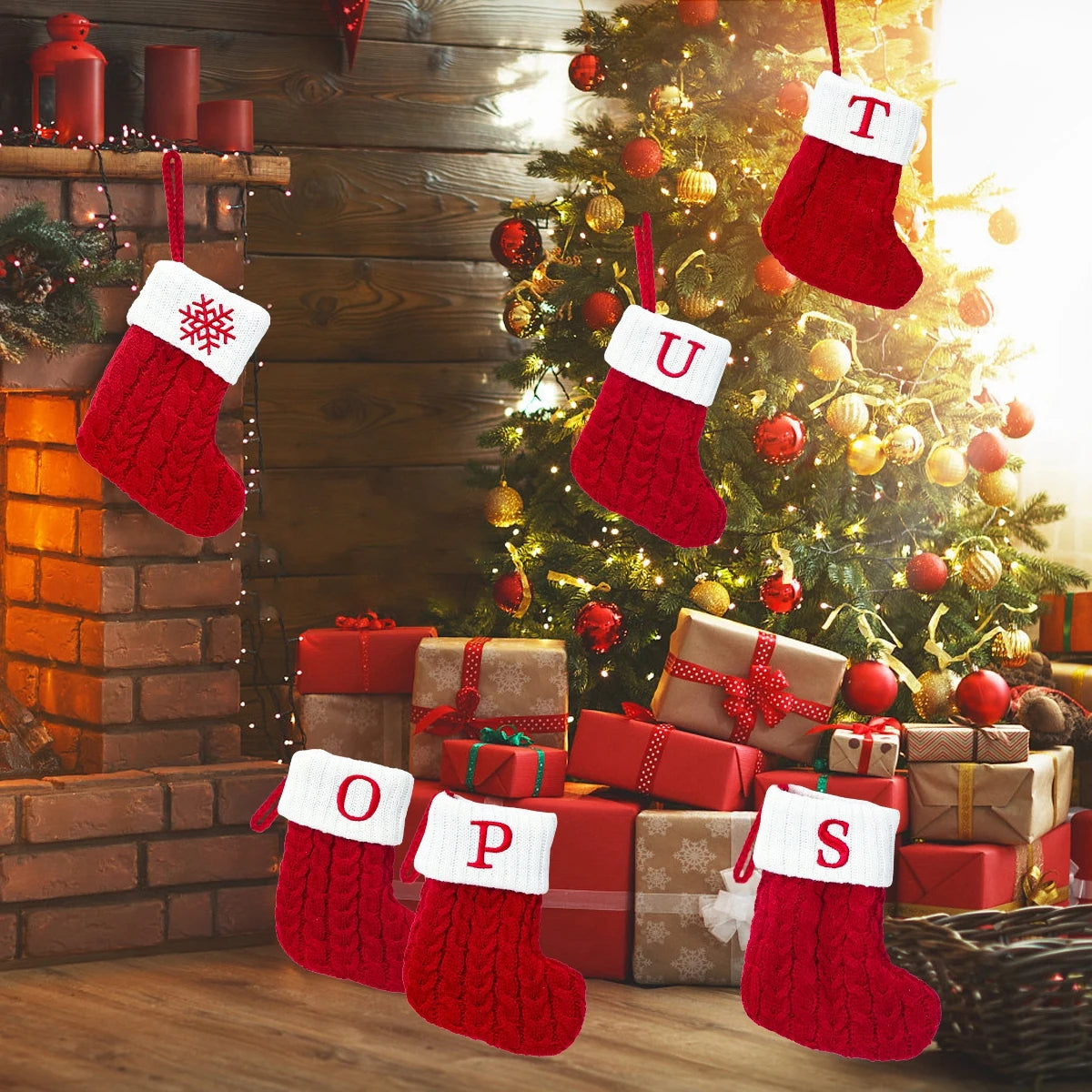 Christmas Stockings Christmas Decoration For Home 2025