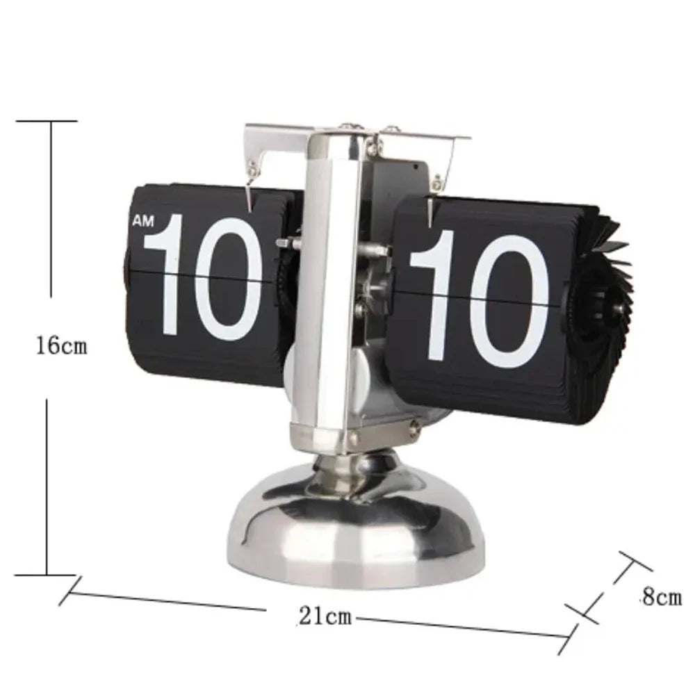 Table clock with automatic page turner - Modern decor with a touch of technology