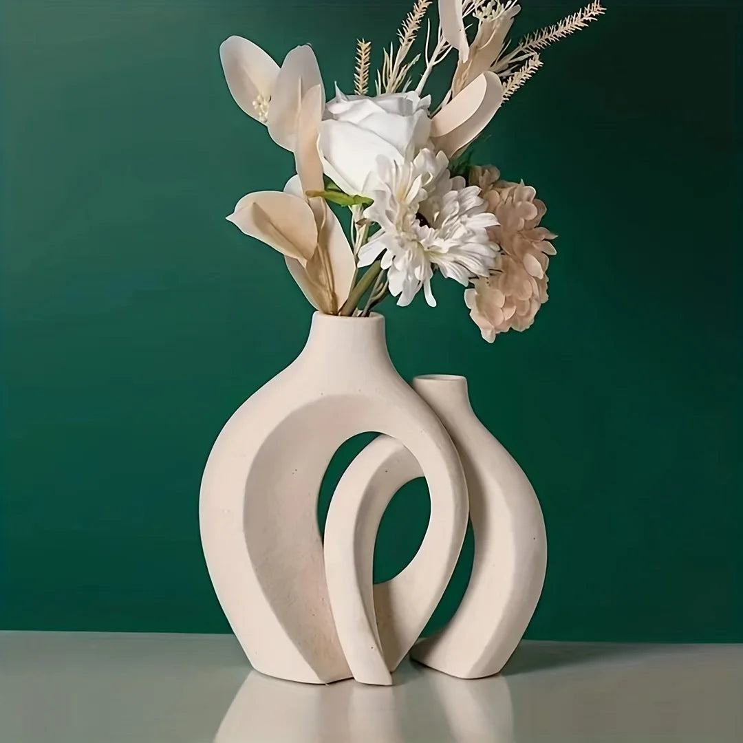 Set of Nordic Ceramic Vases - Modern Elegance for your Decoration