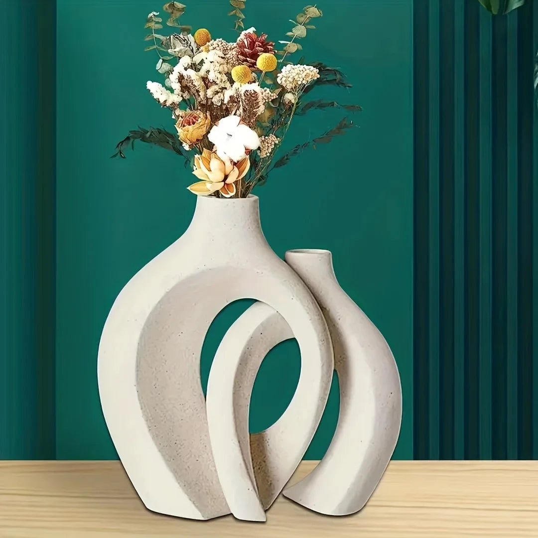 Set of Nordic Ceramic Vases - Modern Elegance for your Decoration