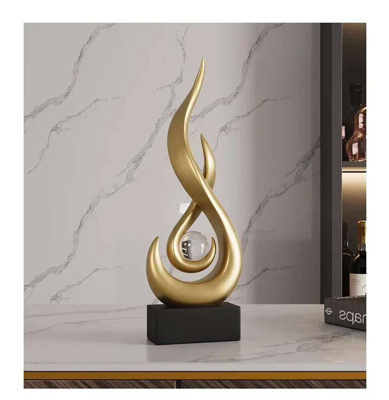 Creative Living Room Decoration Abstract Sculpture Ceramic Statue Home Decoration Accessories Home Decor Bookshelf Decor Gift