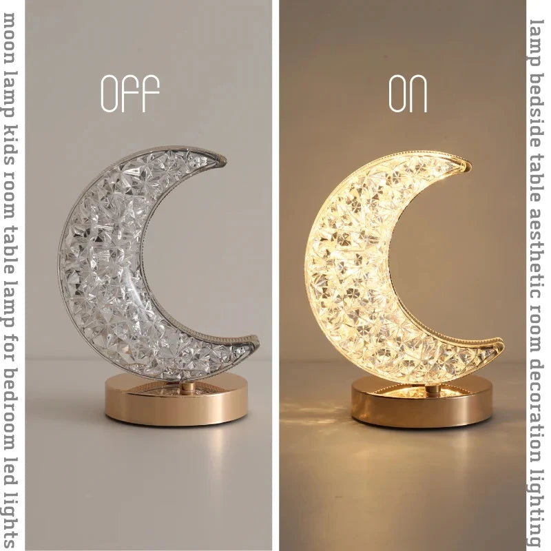 3D Crystal Touch Lamp - Cozy and Aesthetic Decoration