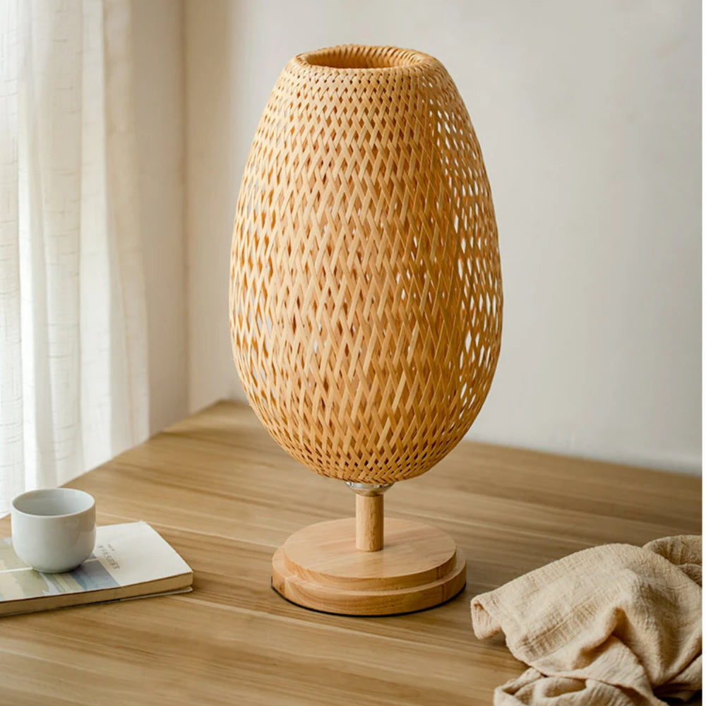 Handmade Bamboo Lamp - Natural Elegance and Warmth