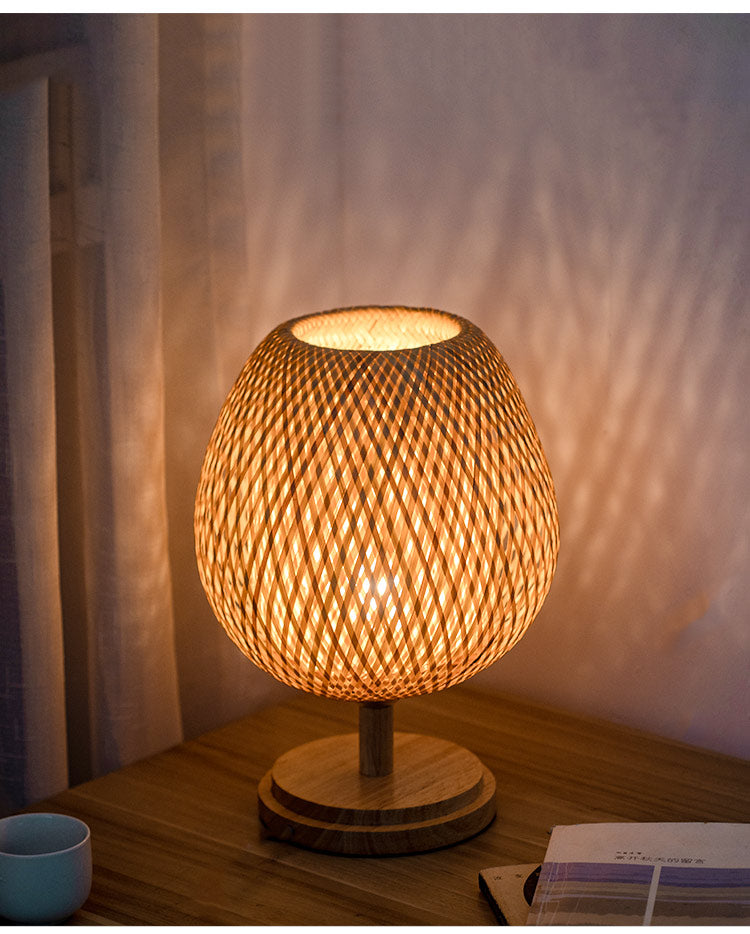 Handmade Bamboo Lamp - Natural Elegance and Warmth