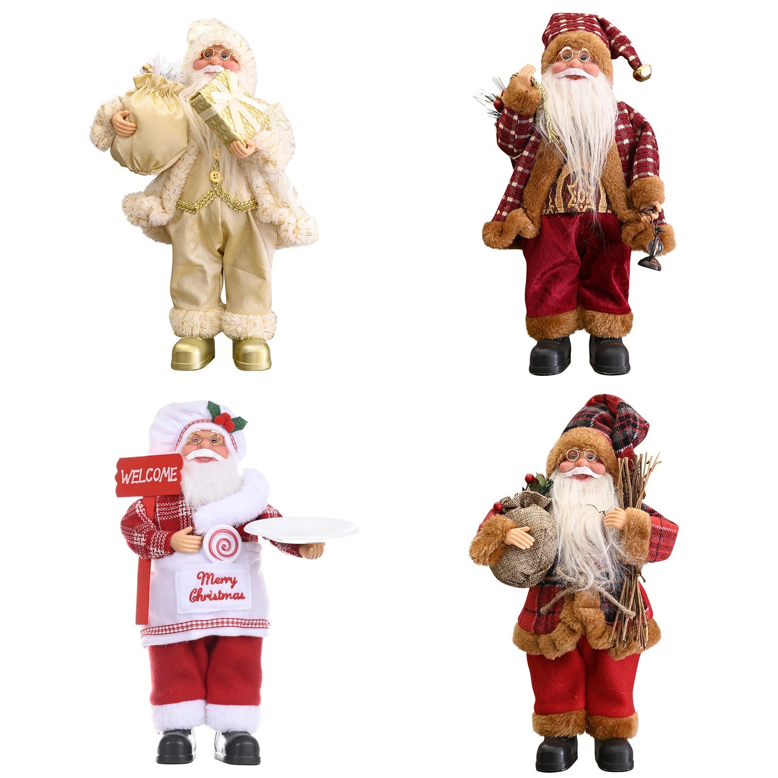 Christmas with Elegance and Magic: Exclusive Cloth Santa Doll!