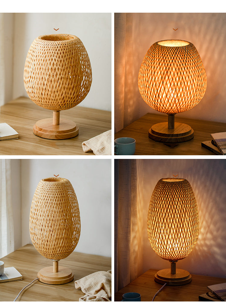 Handmade Bamboo Lamp - Natural Elegance and Warmth