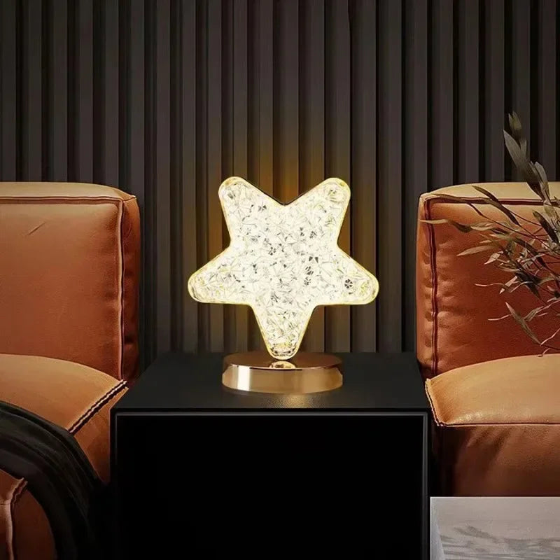 3D Crystal Touch Lamp - Cozy and Aesthetic Decoration